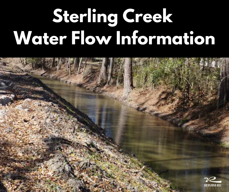 Sterling Creek Water Flow Information